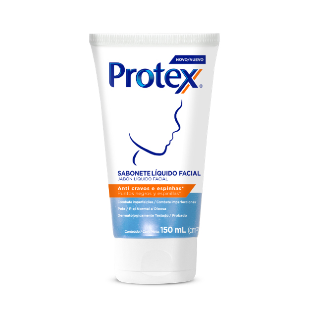 Sabonete Líquido Facial Protex® Anti cravos e espinhas